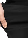 Solid Black Parallel Women Jeggings